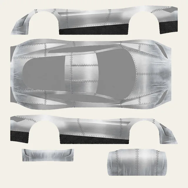 Stainless Rocket flat Paint Shop map