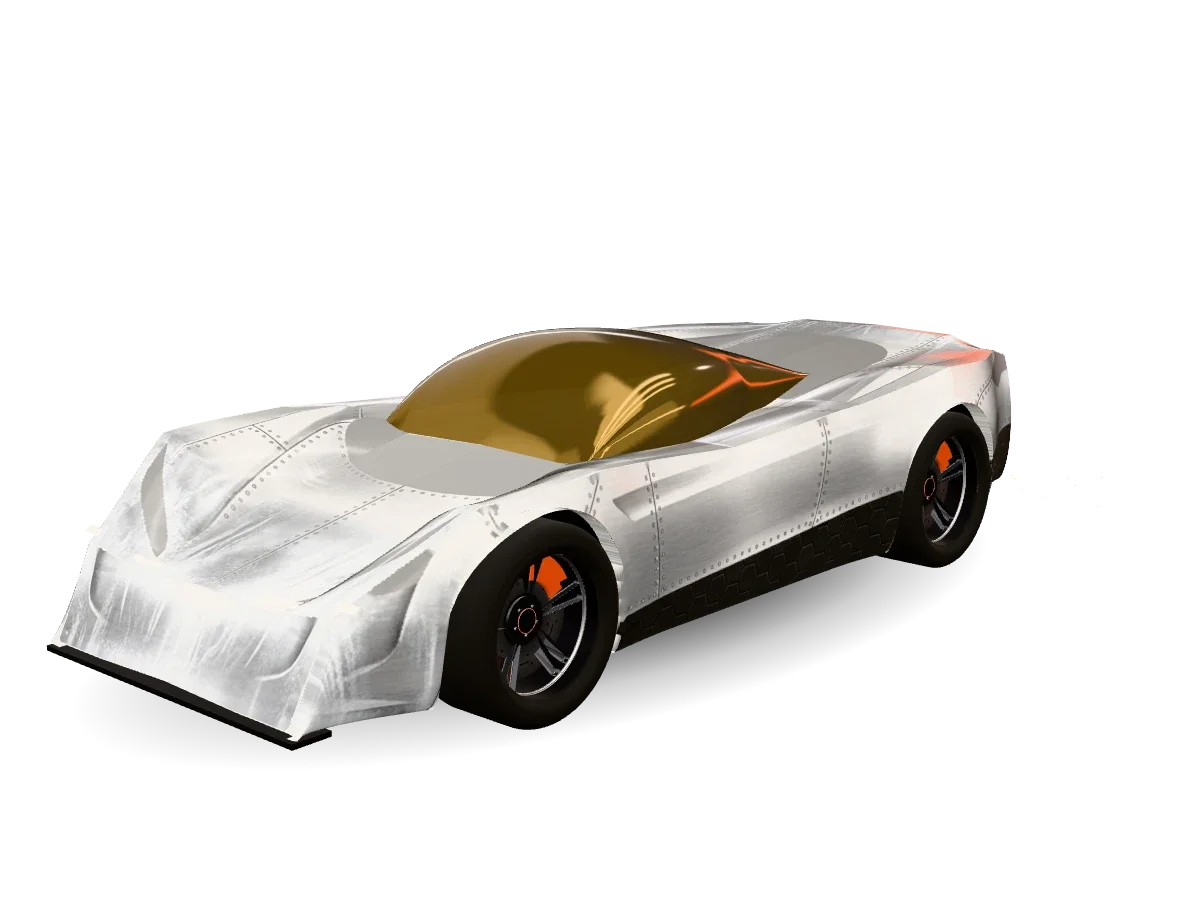 Stainless Rocket Tesla wrap idea