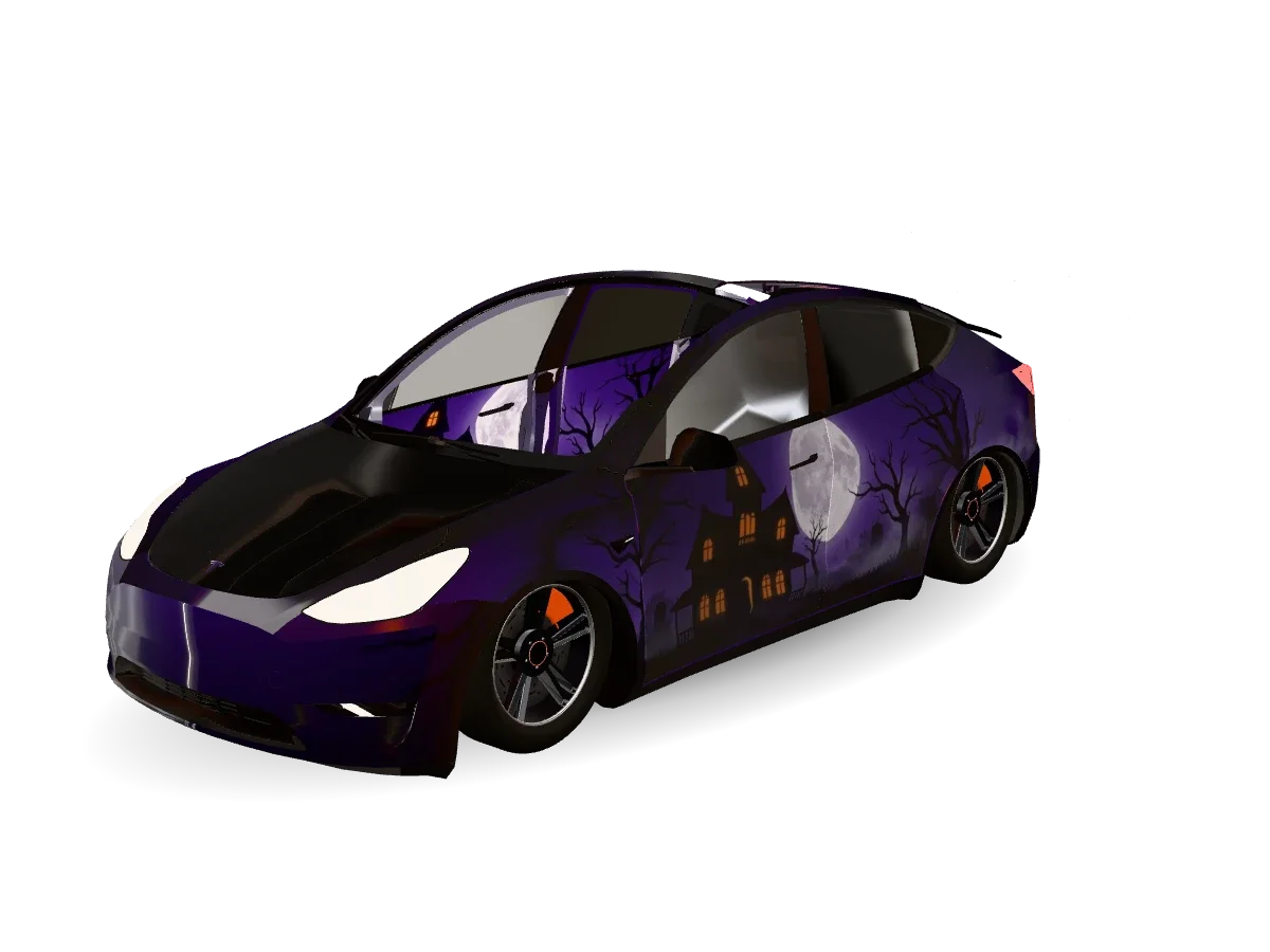 鬼屋 Tesla wrap idea