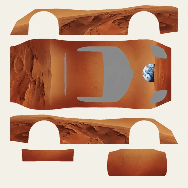 Red Planet flat Paint Shop map