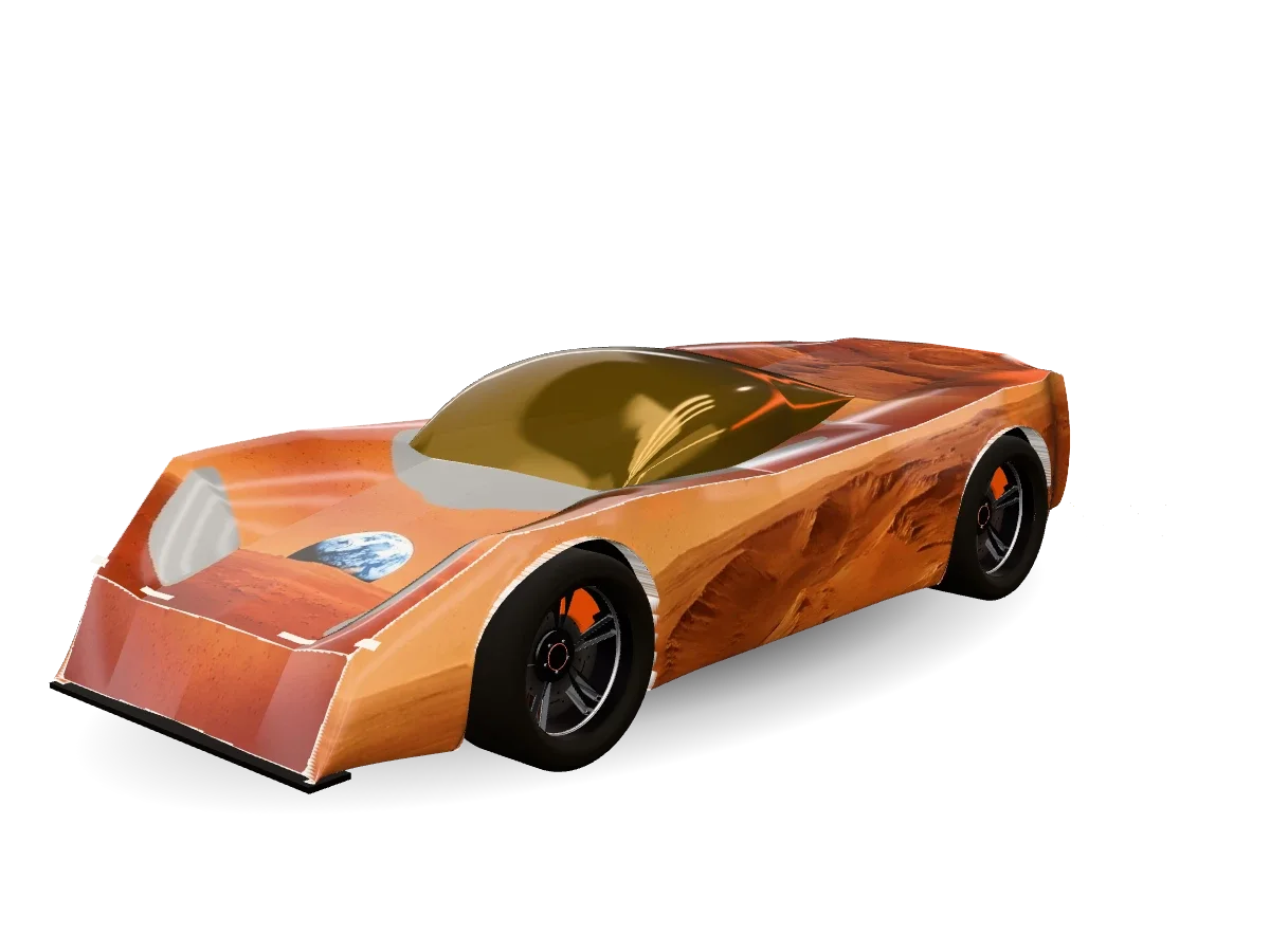 Red Planet Tesla wrap idea