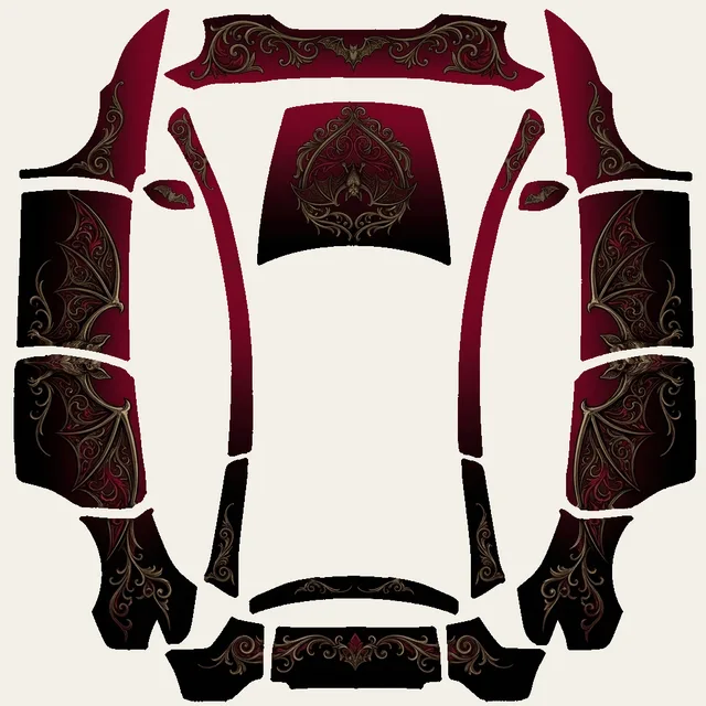 Vampire Crimson flat Paint Shop map
