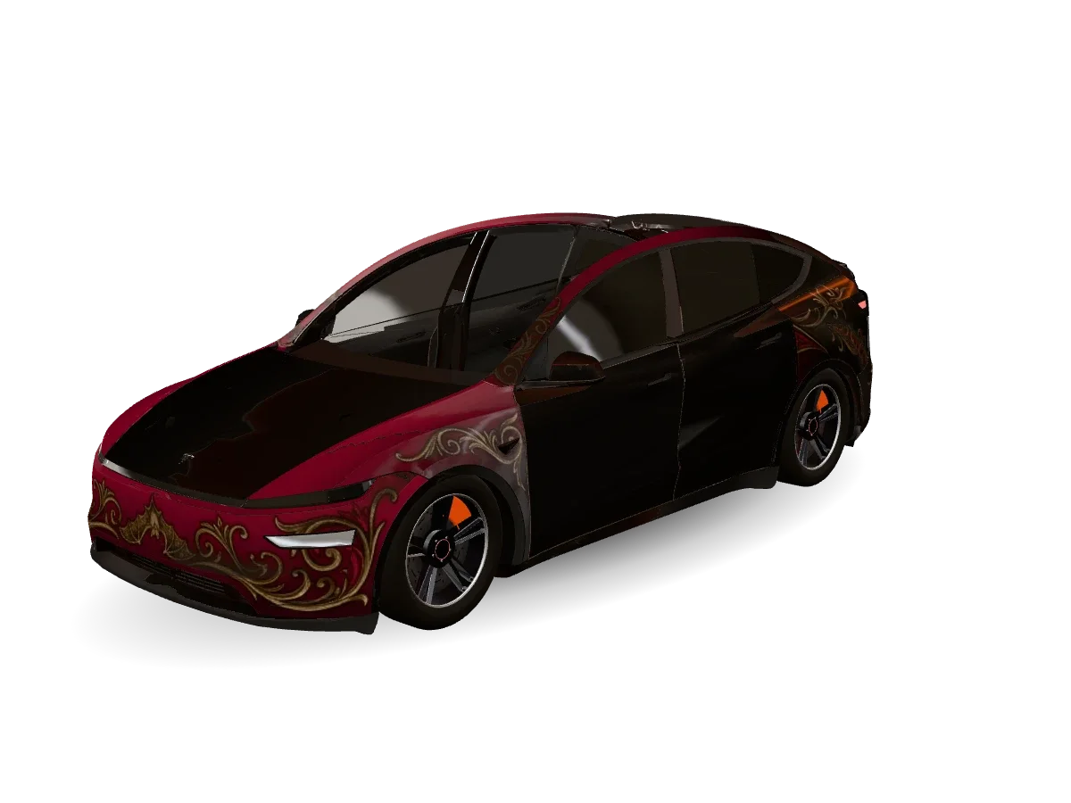 吸血鬼深红 Tesla wrap idea